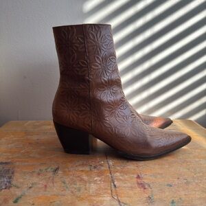 Matisse Women's Caty Booties Snip Toe Cognac 10 M